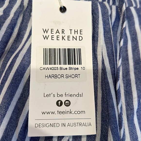 NWT TEEINK AUSSIE harbor shorts size 6 - Picture 2 of 9